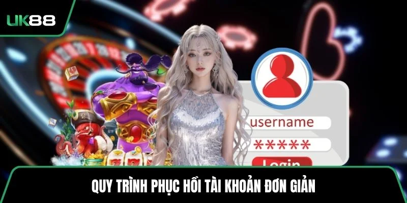 Quy trình phục hồi tài khoản đơn giản