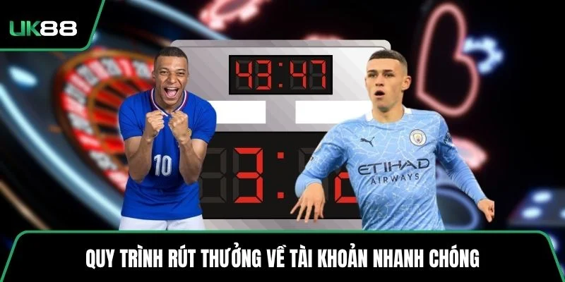 Quy trình rút thưởng về tài khoản nhanh chóng